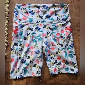 Fabletics Floral Women's Bike Shorts - Multicolor